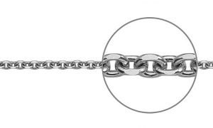 geschliffene Platinankerkette 1,4mm